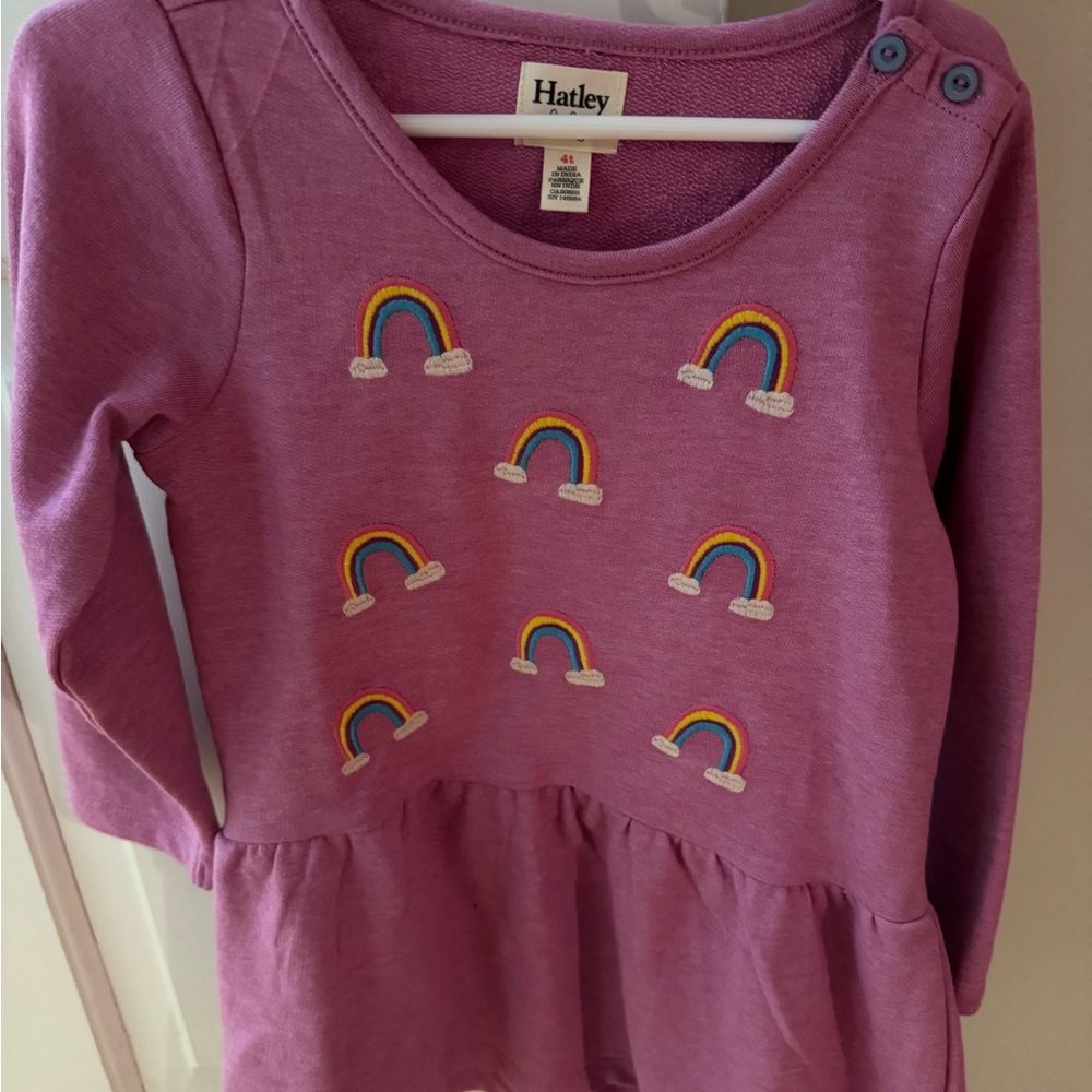 Hatley Kids' Purple Rainbow Dress
